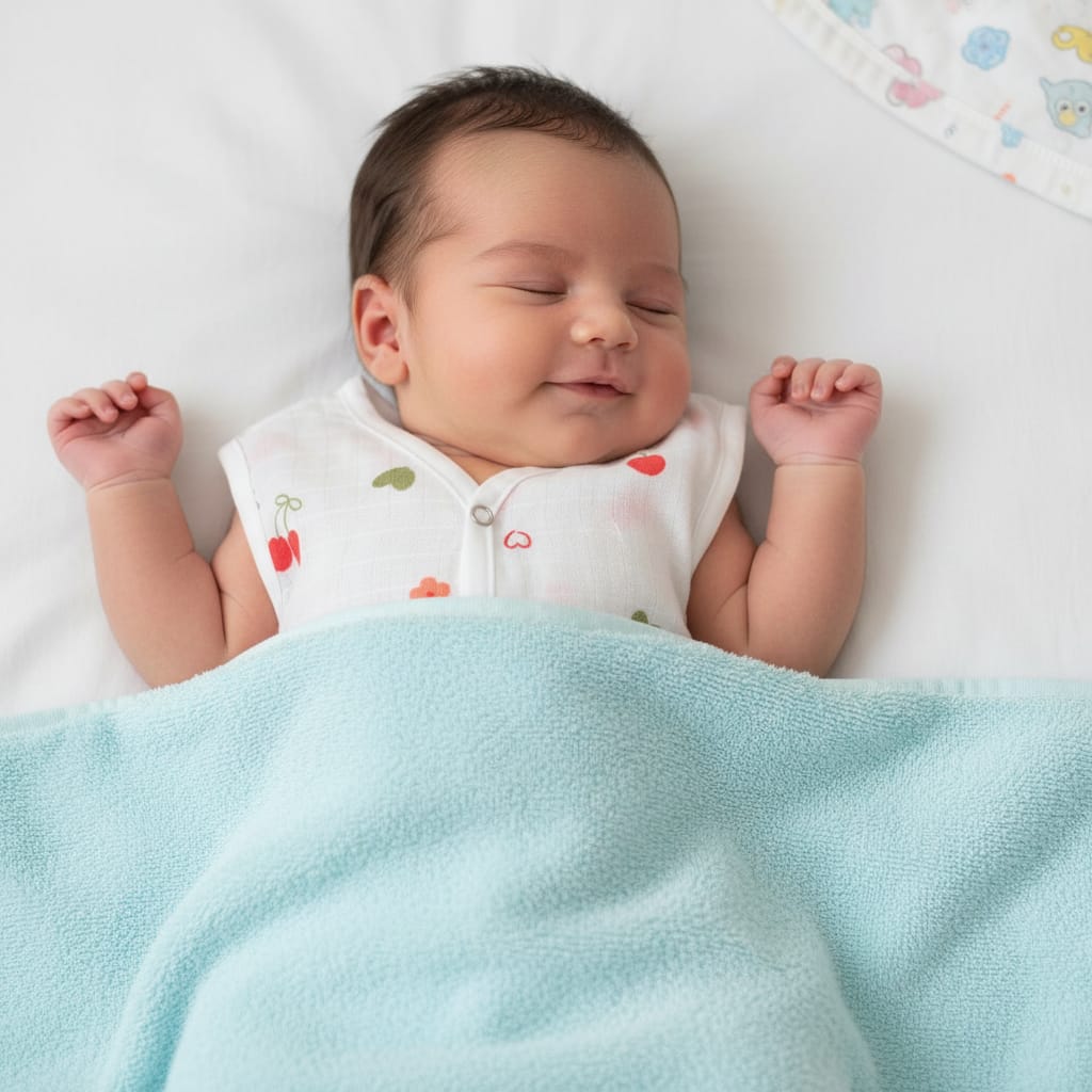 Premium Baby Muslin Sleeveless Vest – Soft Cotton Newborn Wear