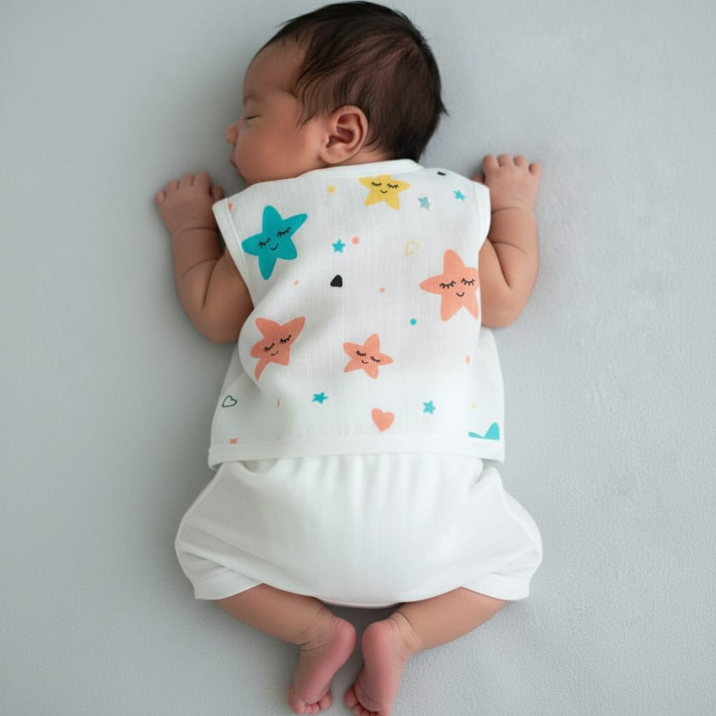 Space Adventure Baby Muslin Vest