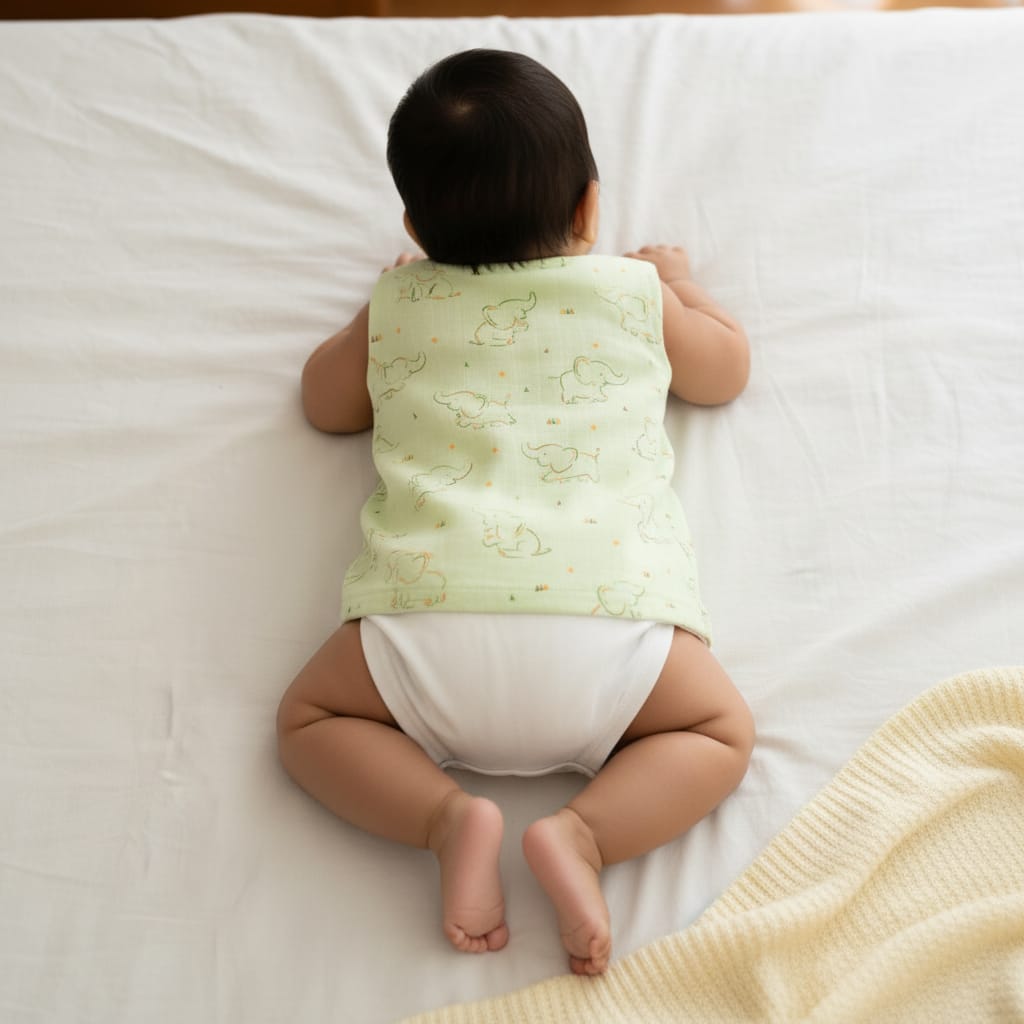 Newborn Muslin Button Jabla Pack of - 1