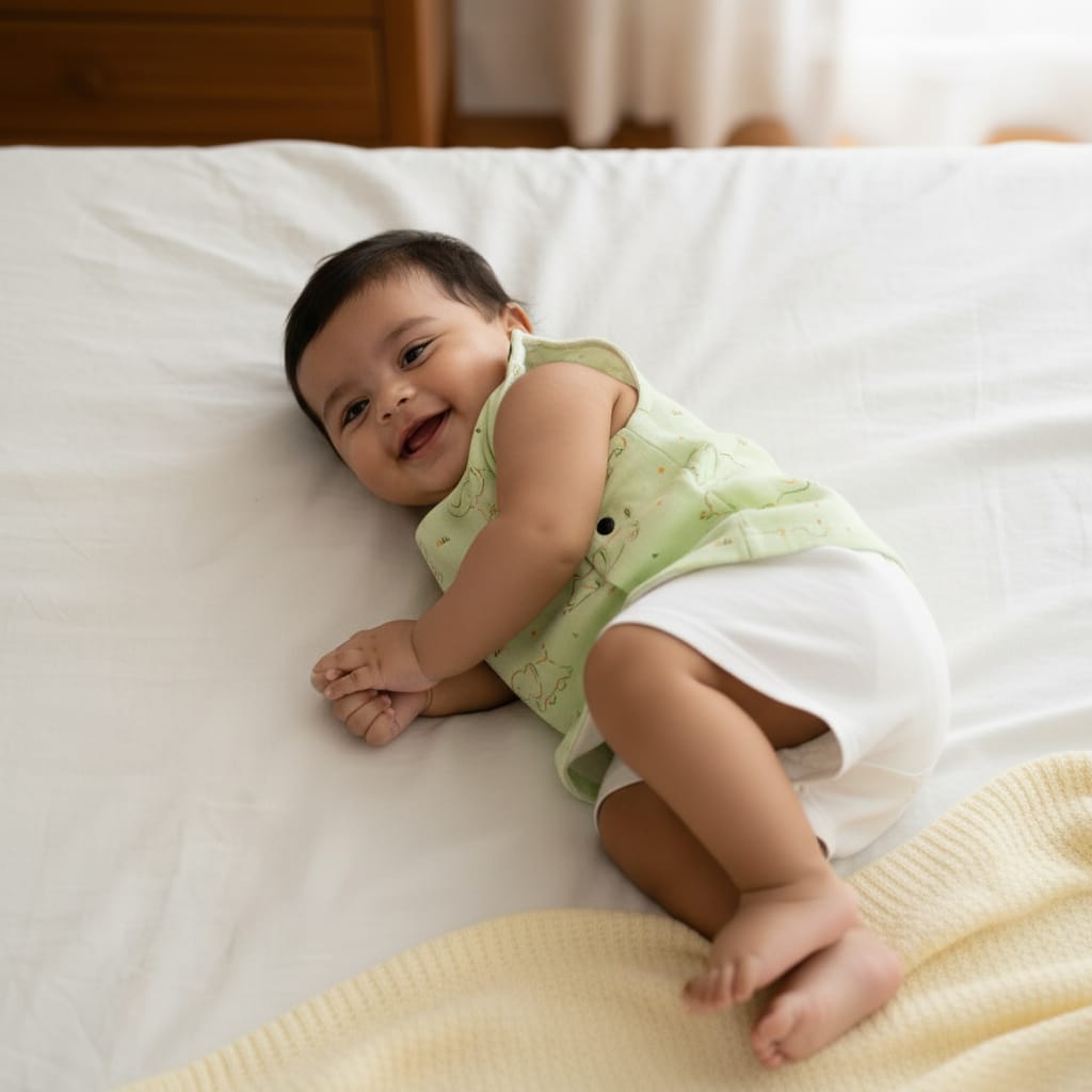 Newborn Muslin Button Jabla Pack of - 1