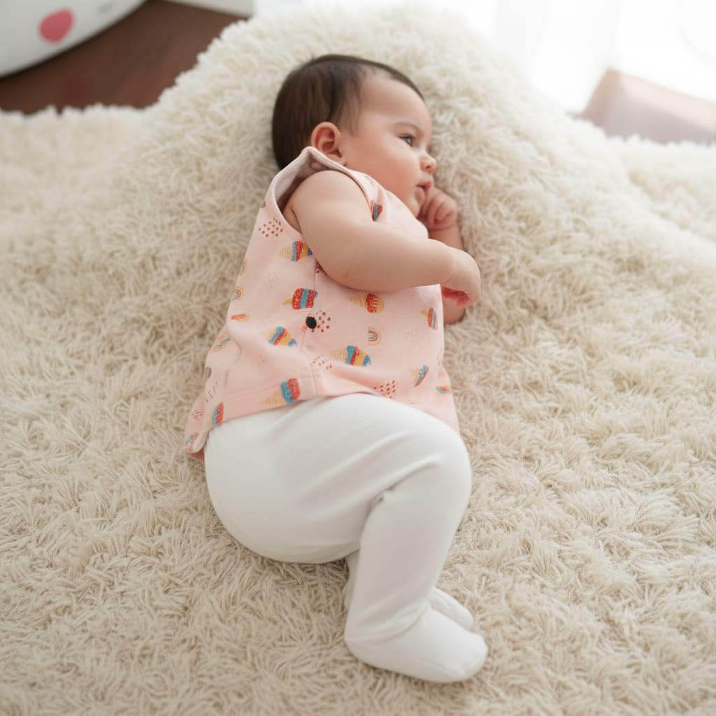 Muslin Button Jabla 0 to 6 Months Babies Pack of - 1