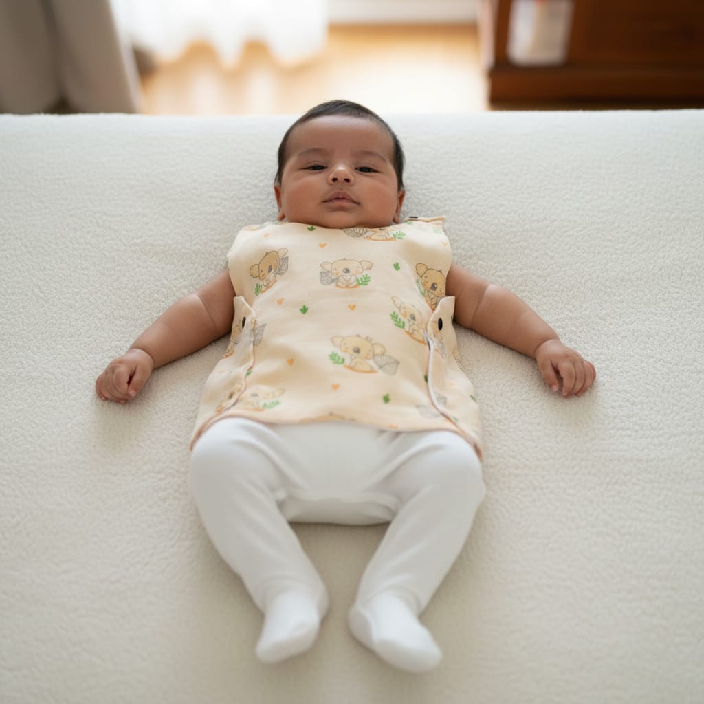 Muslin Button Jabla 0 to 6 Months babies pack of -1