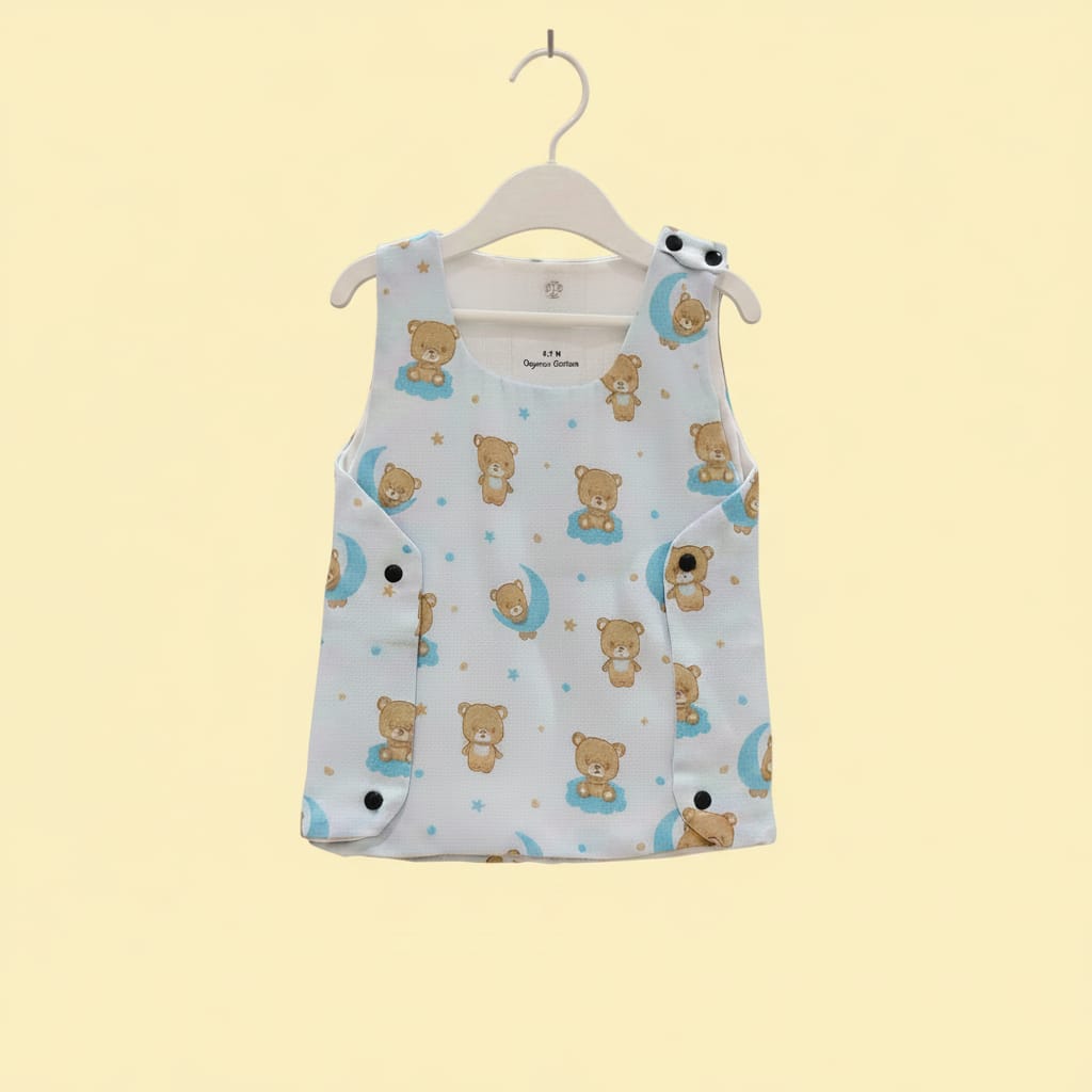 Muslin Button Jabla pack of - 1