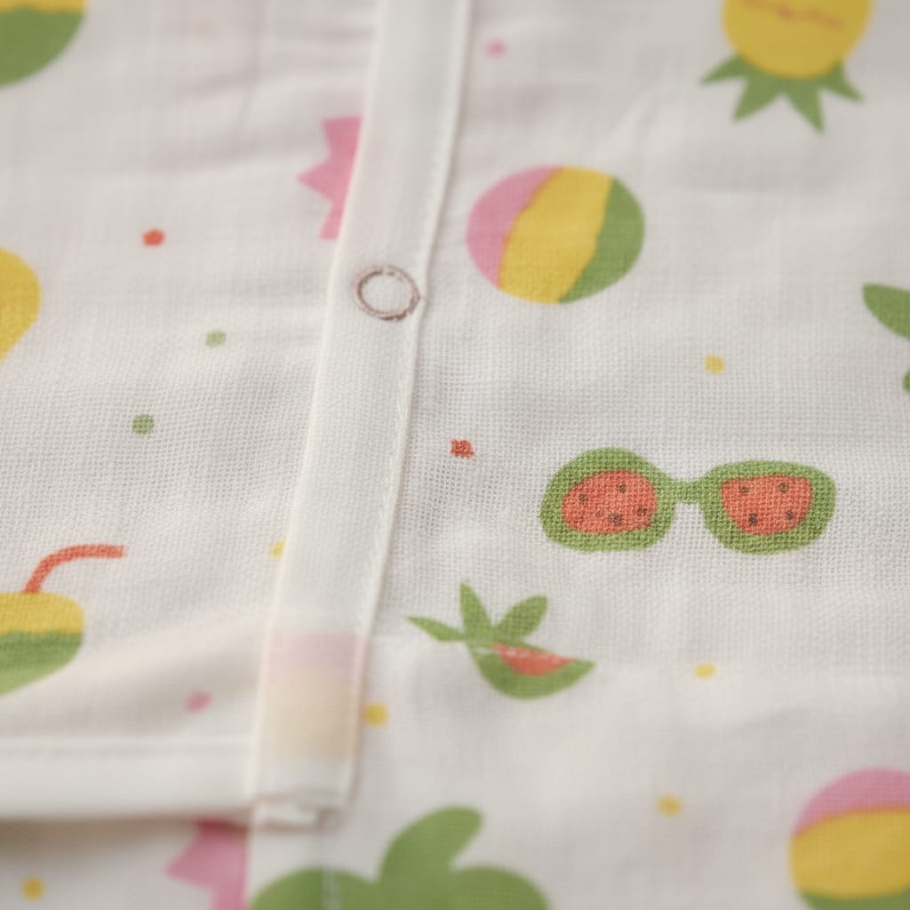 Baby Muslin Sleeveless Jabla Set Pack of - 1