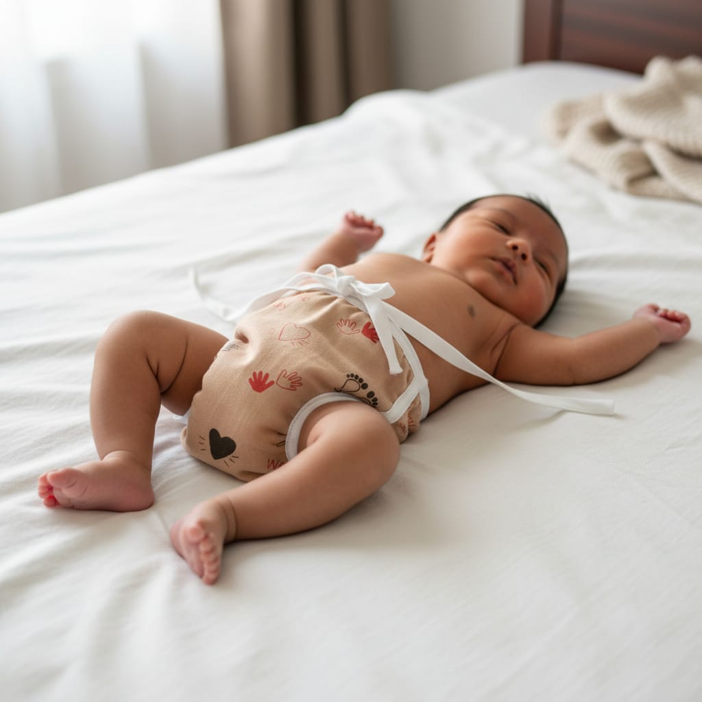 Baby Muslin Langot Nappy (6-Layer Cotton Padding) Pack of - 1